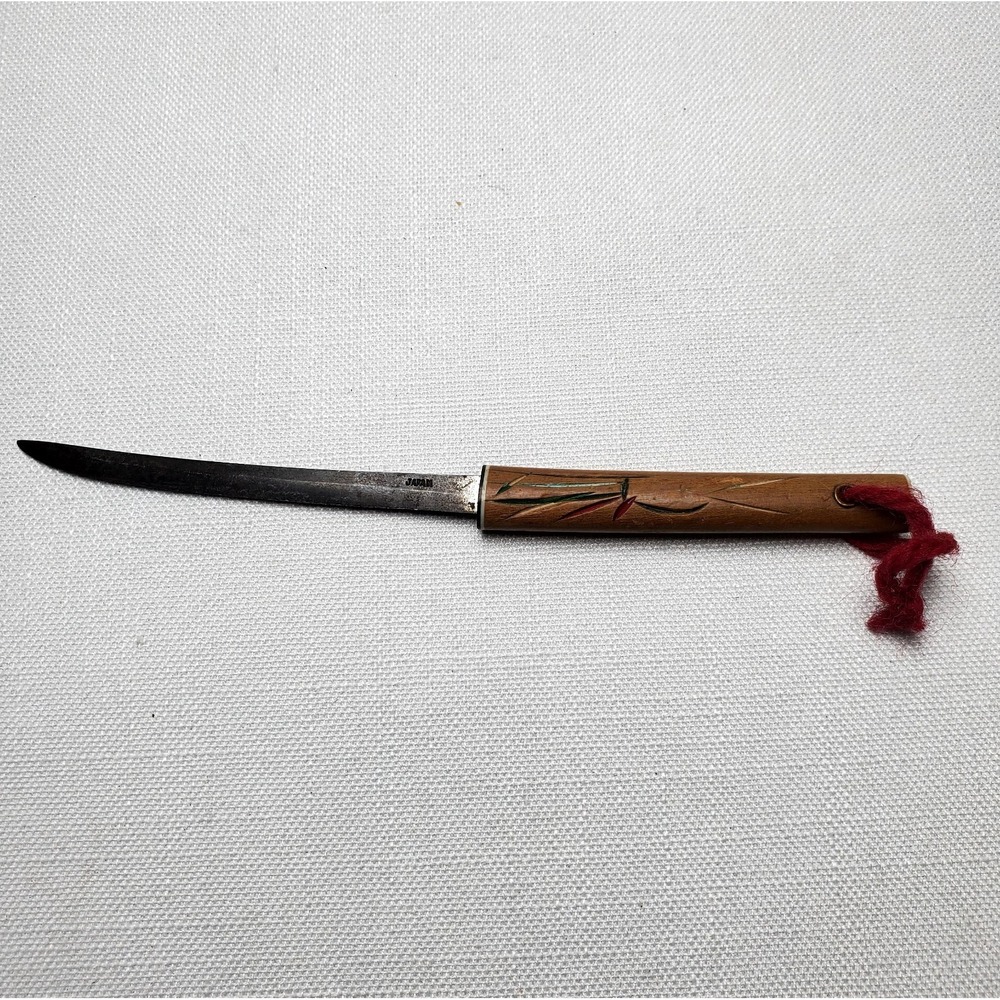 Vintage Japanese Paring Knife With Handcrafted Handle (1950's) Cottagecore‎